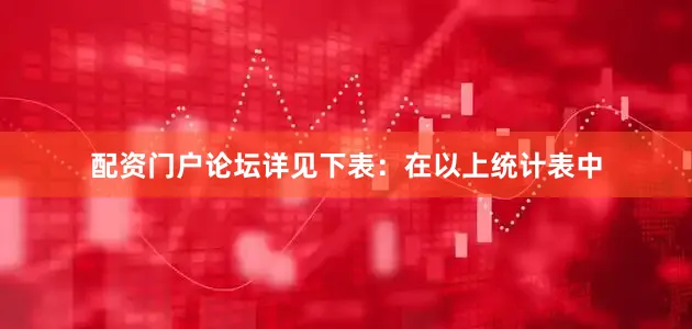 配资门户论坛详见下表：　　在以上统计表中